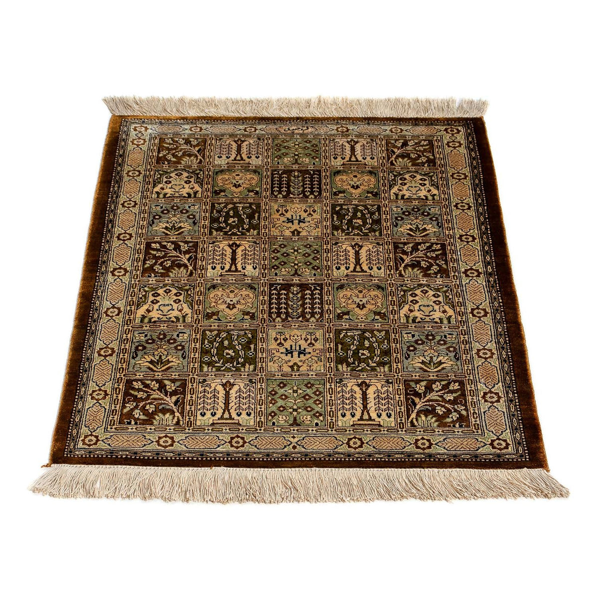 Perzisch tapijt - Ghom - 73 x 55 cm - veelkleurig