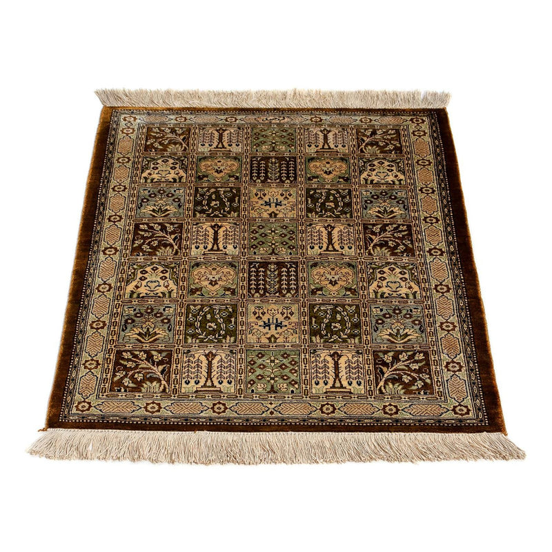 Perzisch tapijt - Ghom - 73 x 55 cm - veelkleurig