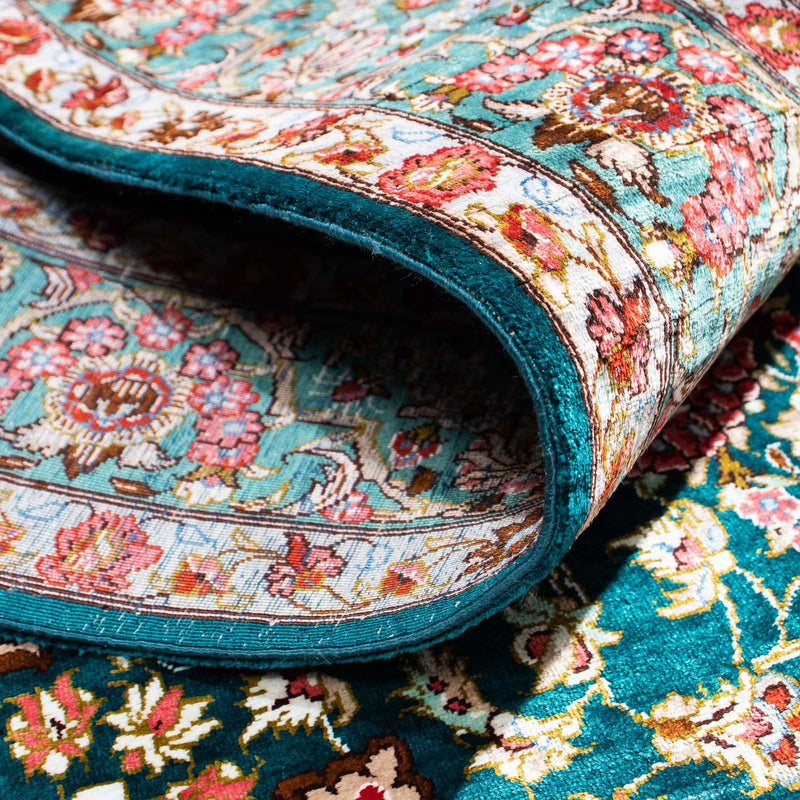 Perzisch tapijt - Ghom - 152 x 100 cm - groen