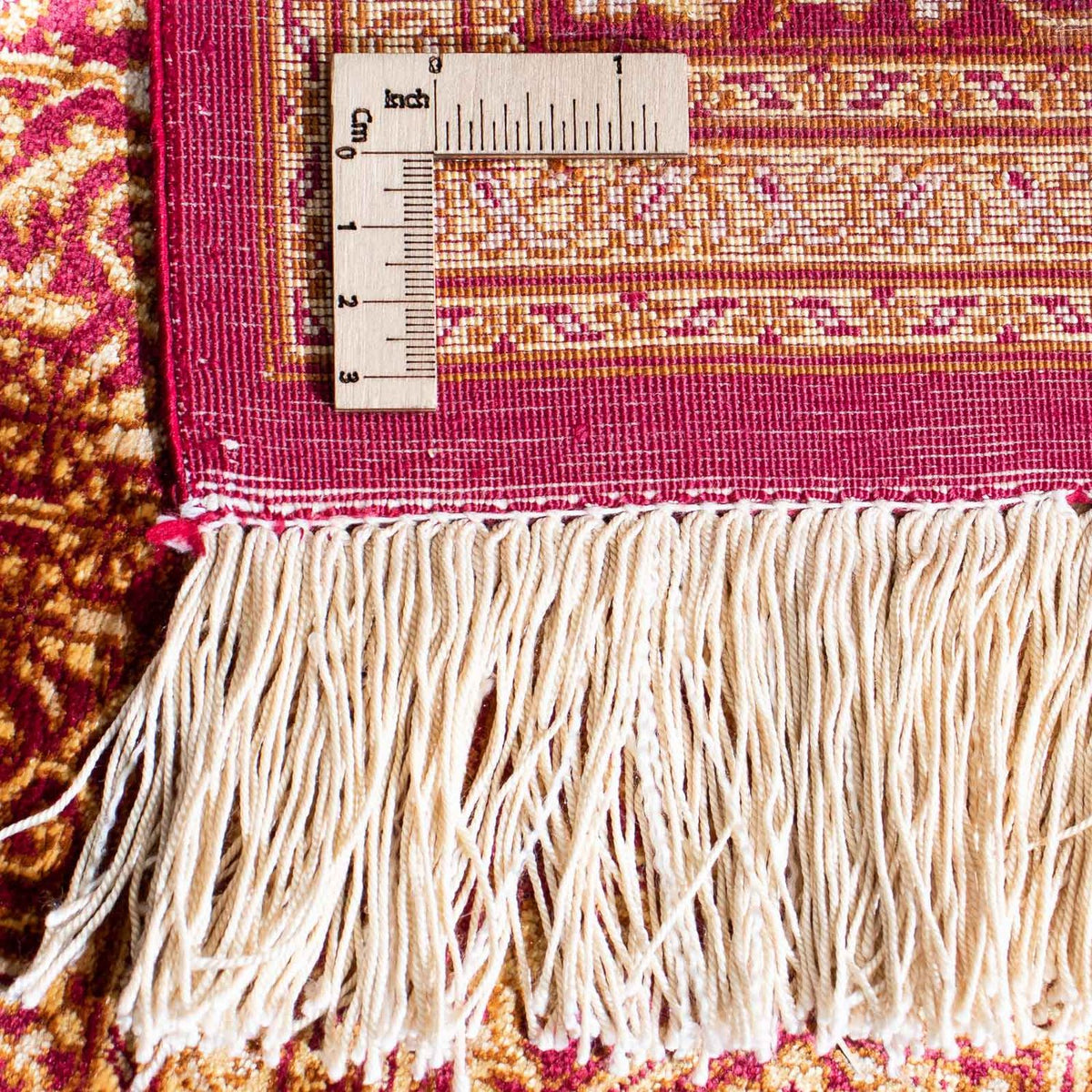 Perzisch tapijt - Ghom - 143 x 95 cm - donkerrood