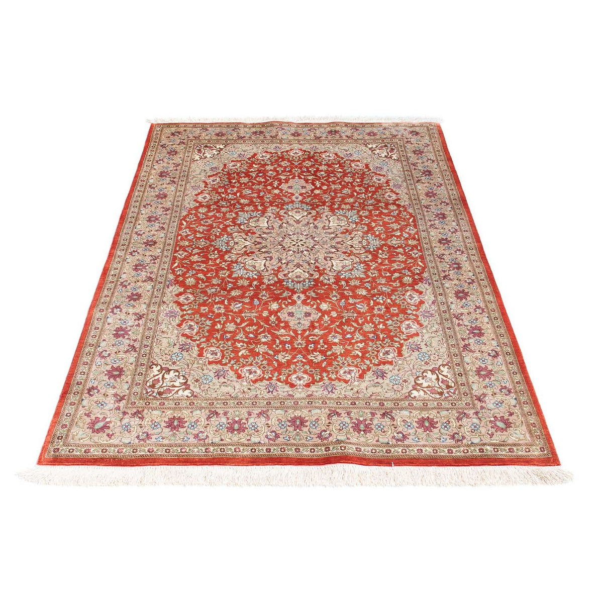 Perzisch tapijt - Ghom - 149 x 100 cm - roest