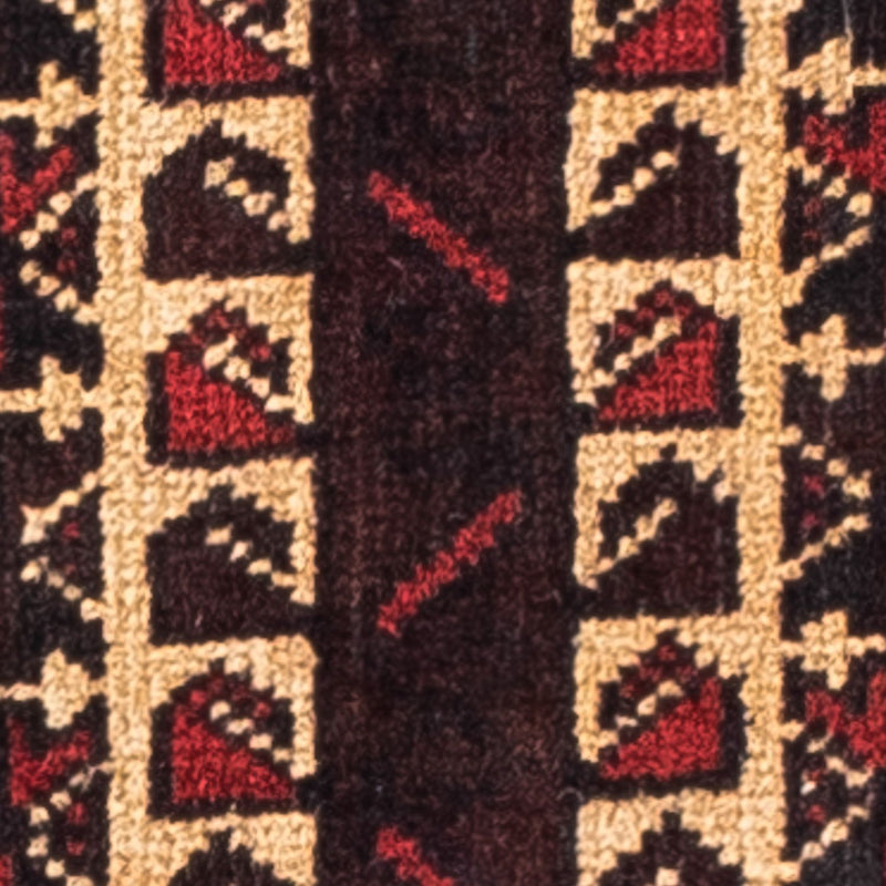 Baluch tapijt - 126 x 86 cm - donkerrood