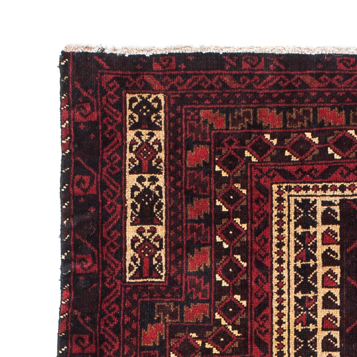 Baluch tapijt - 126 x 86 cm - donkerrood