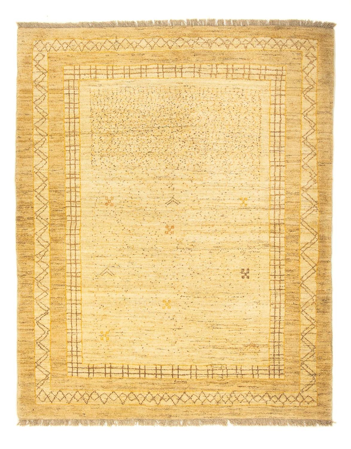 Gabbeh tapijt - Perzisch - 200 x 152 cm - beige