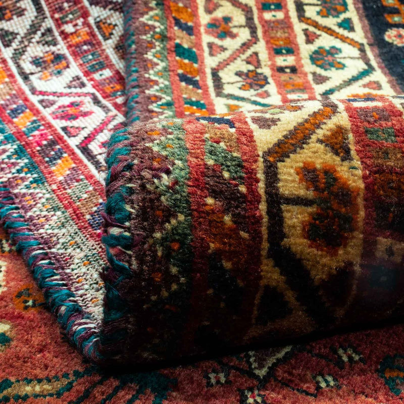 Perzisch Tapijt - Nomadisch - 225 x 173 cm - donkerrood