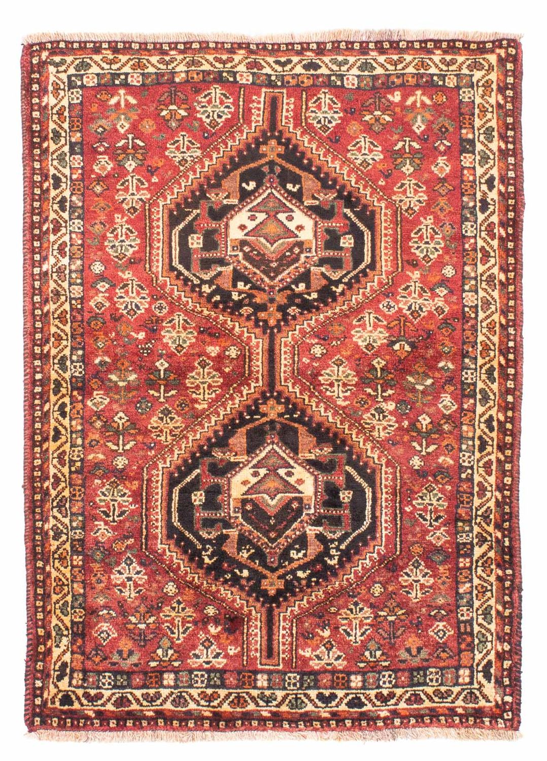 Perzisch Tapijt - Nomadisch - 153 x 106 cm - donkerrood