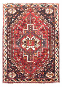 Perzisch Tapijt - Nomadisch - 163 x 112 cm - donkerrood