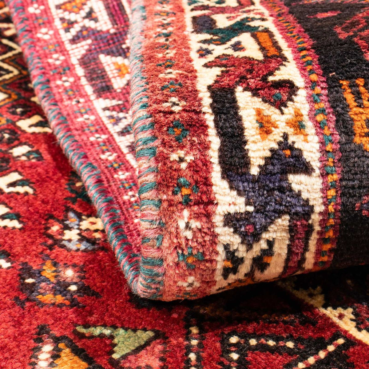 Perzisch Tapijt - Nomadisch - 163 x 112 cm - donkerrood