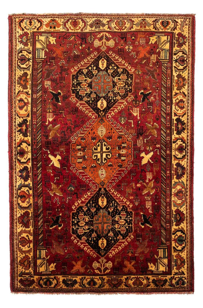 Perzisch Tapijt - Nomadisch - 258 x 170 cm - donkerrood