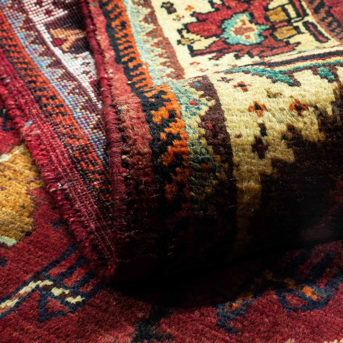 Perzisch Tapijt - Nomadisch - 258 x 170 cm - donkerrood