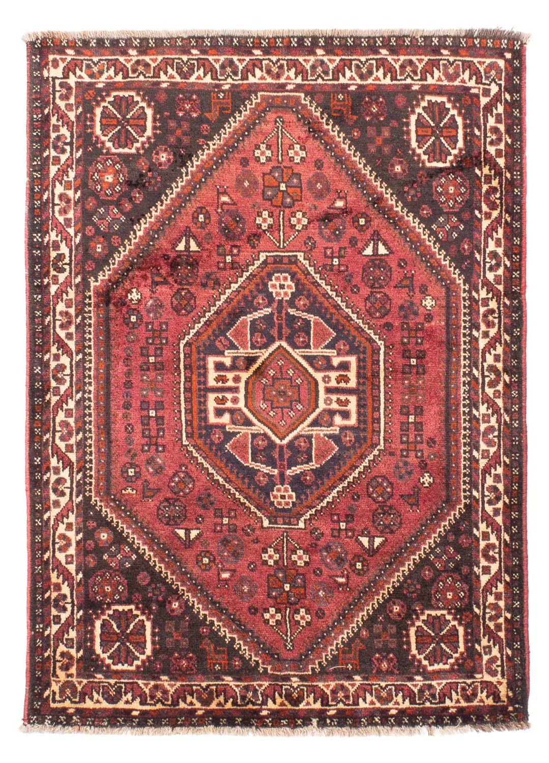 Perzisch Tapijt - Nomadisch - 164 x 118 cm - donkerrood
