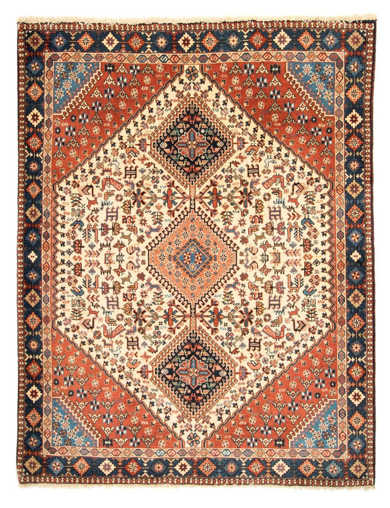 Perzisch Tapijt - Nomadisch - 193 x 150 cm - beige
