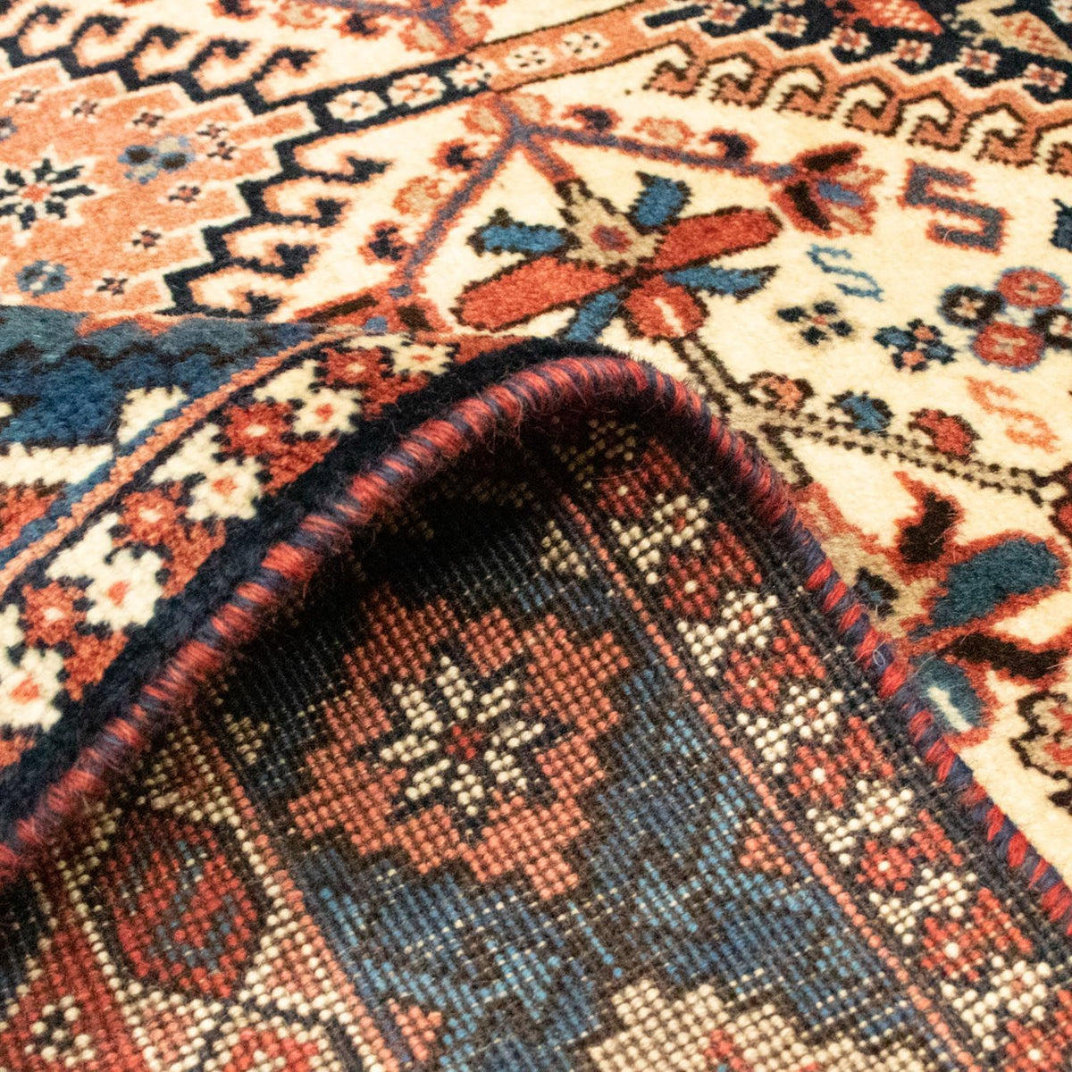 Perzisch Tapijt - Nomadisch - 193 x 150 cm - beige