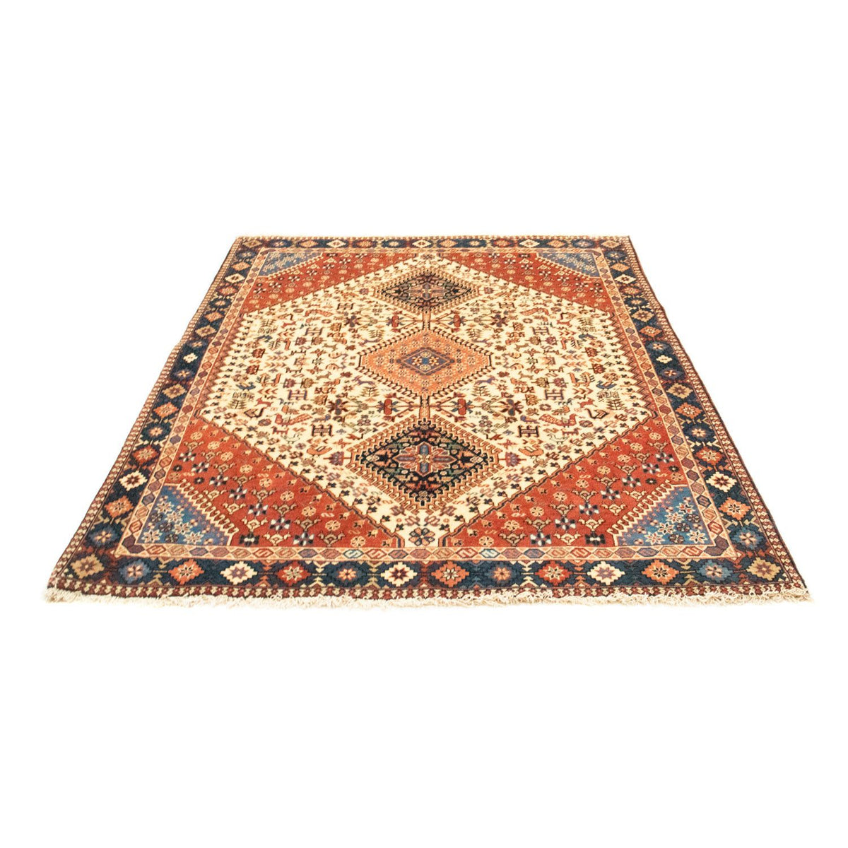 Perzisch Tapijt - Nomadisch - 193 x 150 cm - beige