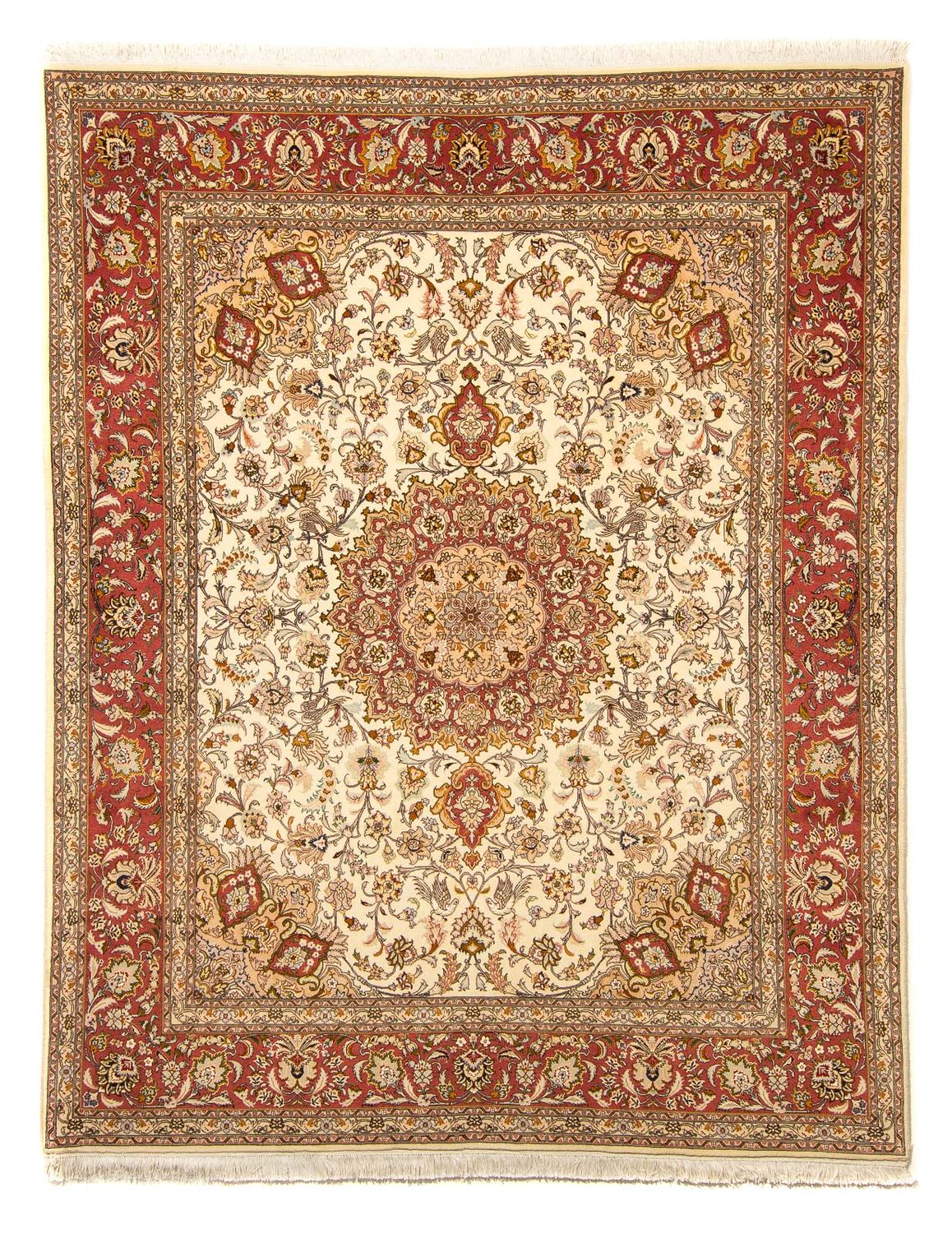 Perzisch tapijt - Tabriz - Royal - 250 x 198 cm - beige