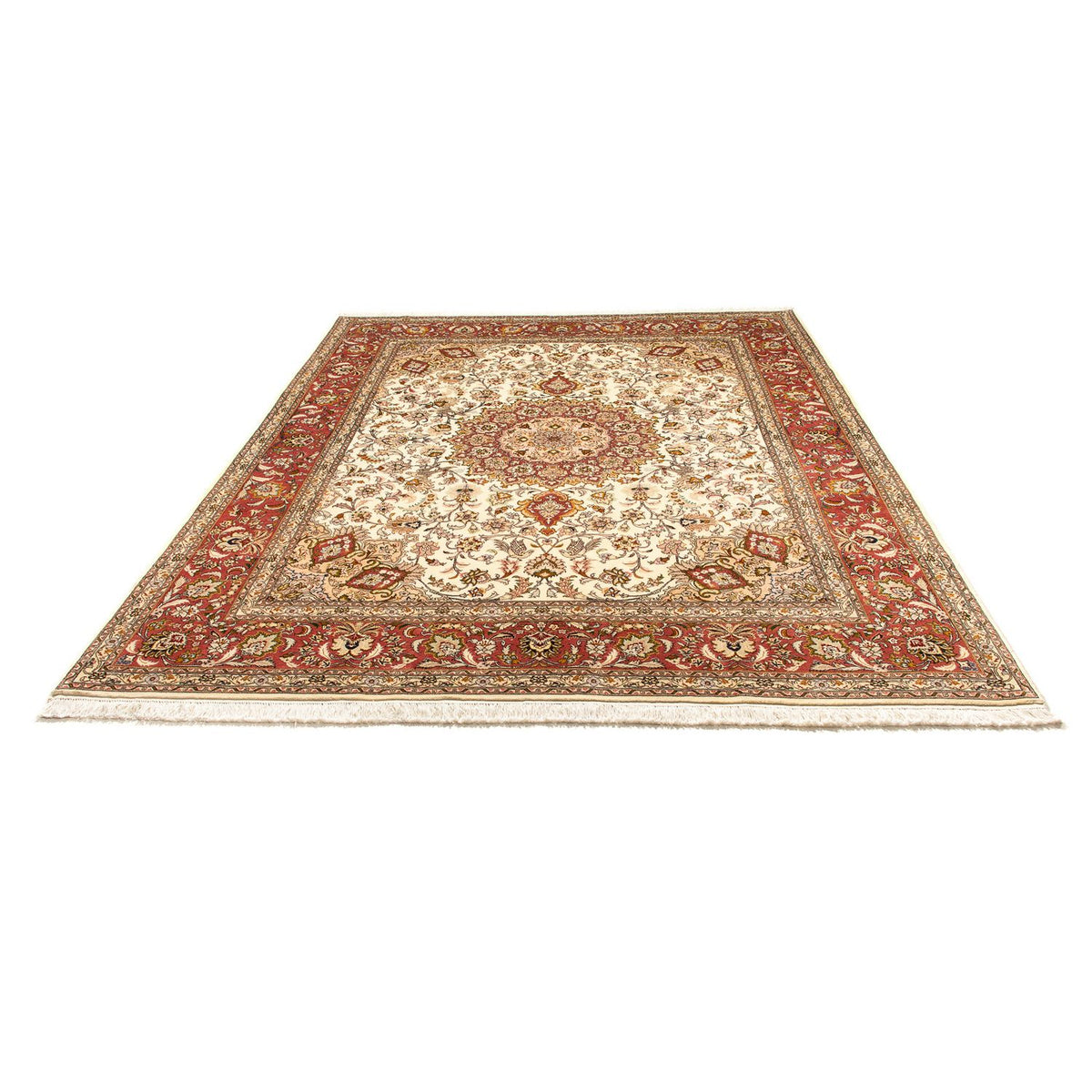 Perzisch tapijt - Tabriz - Royal - 250 x 198 cm - beige