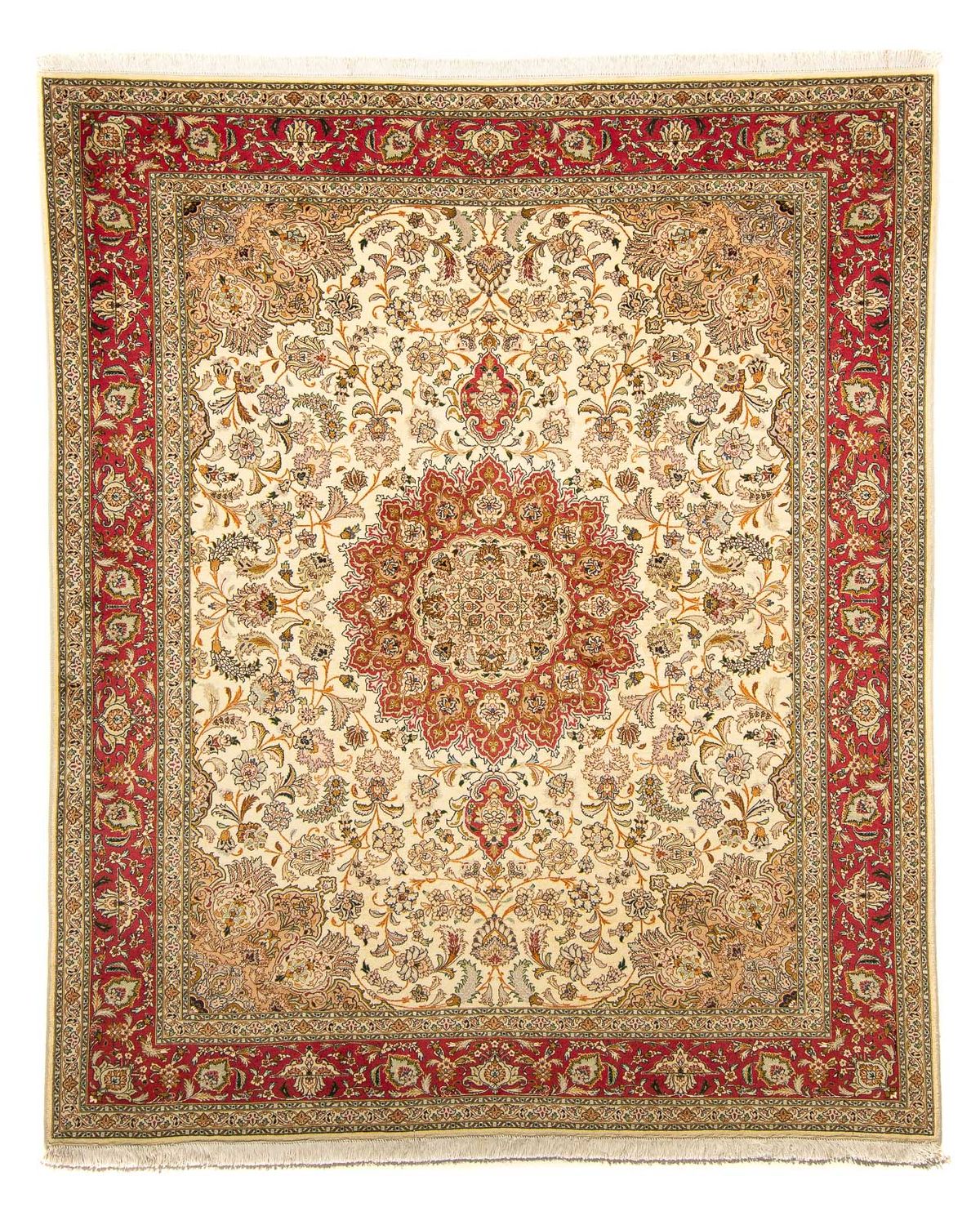 Perzisch tapijt - Tabriz - Royal - 251 x 204 cm - beige