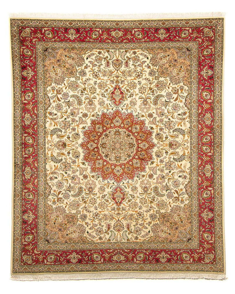 Perzisch tapijt - Tabriz - Royal - 251 x 204 cm - beige