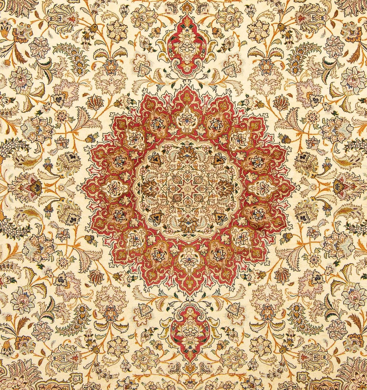 Perzisch tapijt - Tabriz - Royal - 251 x 204 cm - beige