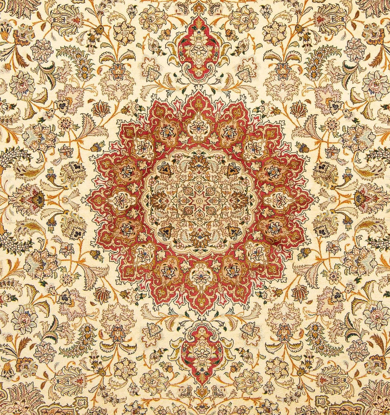 Perzisch tapijt - Tabriz - Royal - 251 x 204 cm - beige