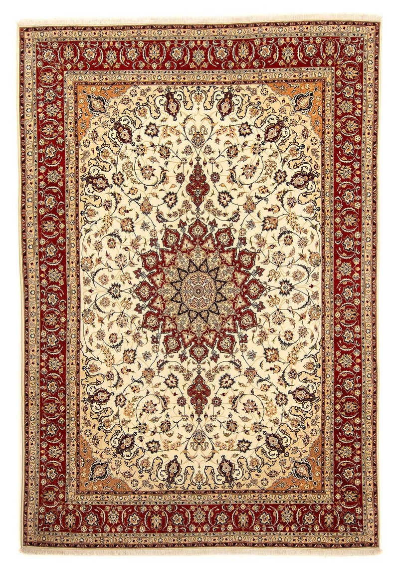 Perzisch tapijt - Tabriz - Royal - 372 x 251 cm - beige