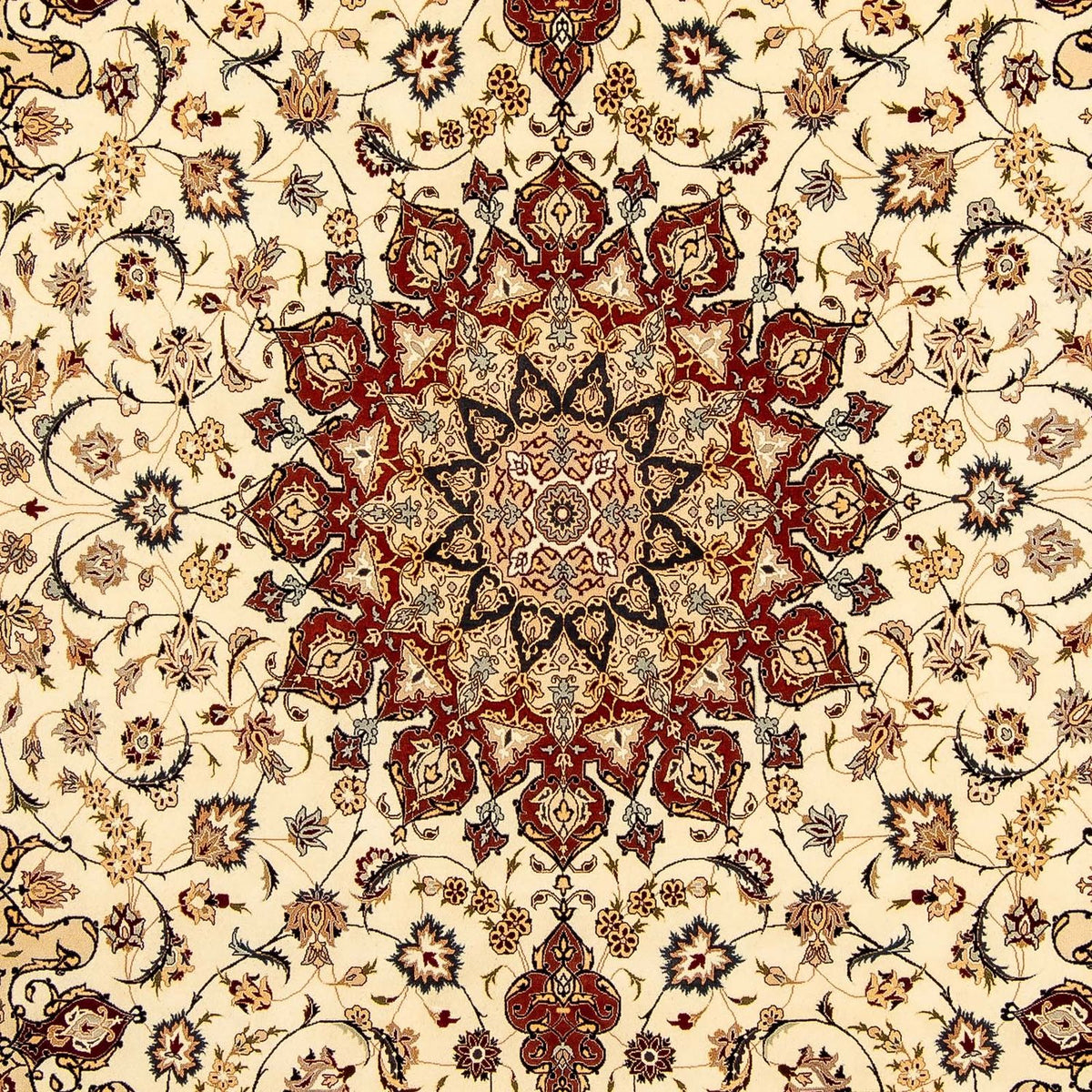 Perzisch tapijt - Tabriz - Royal - 372 x 251 cm - beige