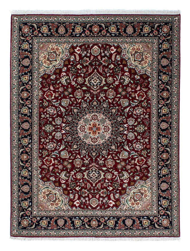 Perzisch tapijt - Tabriz - Royal - 196 x 155 cm - donkerrood