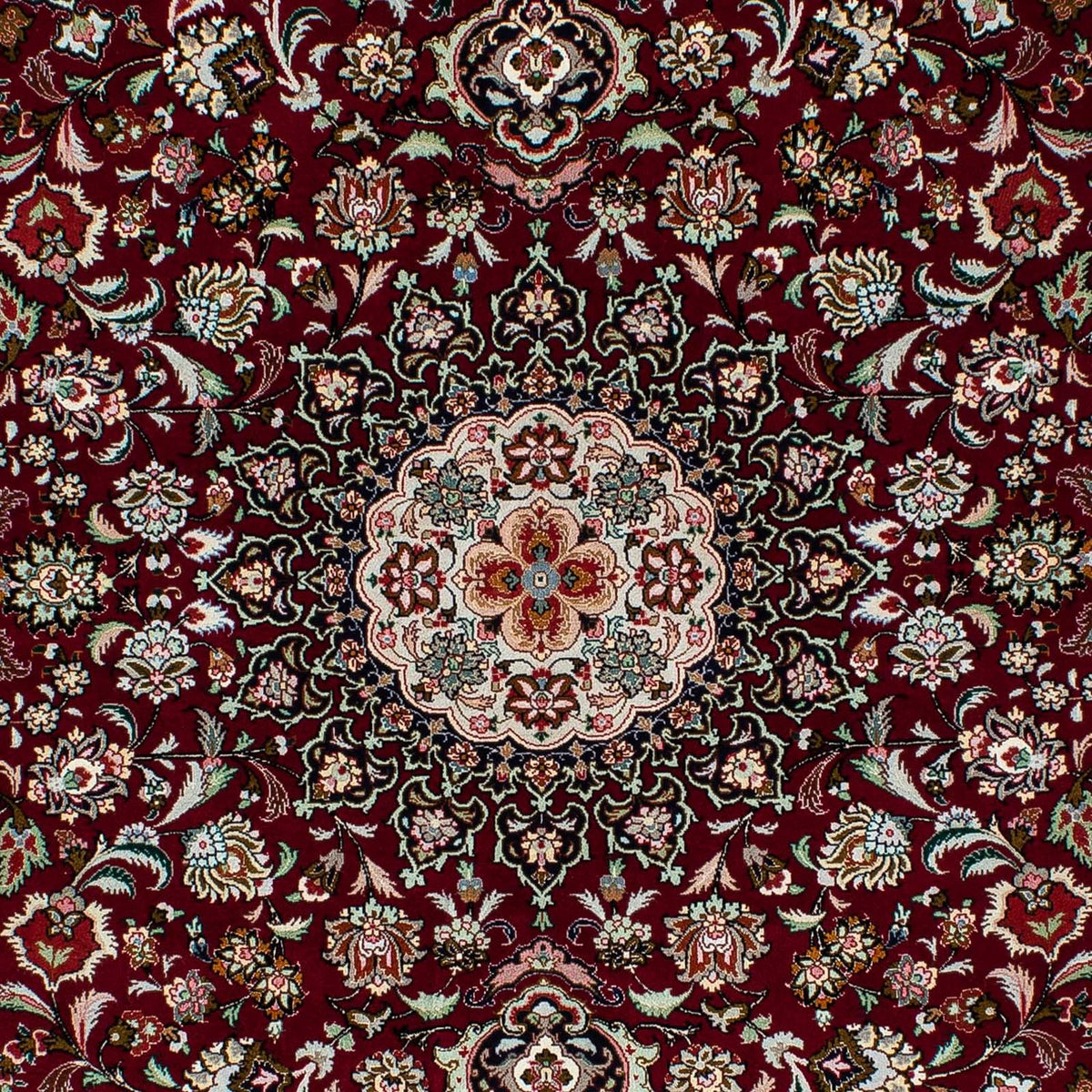 Perzisch tapijt - Tabriz - Royal - 196 x 155 cm - donkerrood