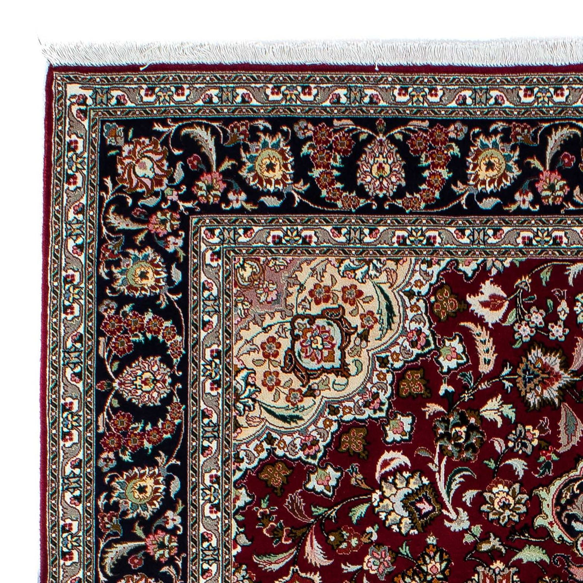 Perzisch tapijt - Tabriz - Royal - 196 x 155 cm - donkerrood