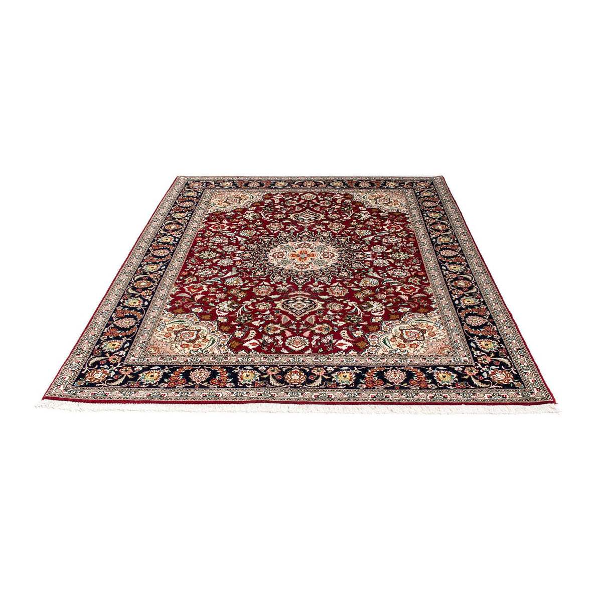 Perzisch tapijt - Tabriz - Royal - 196 x 155 cm - donkerrood
