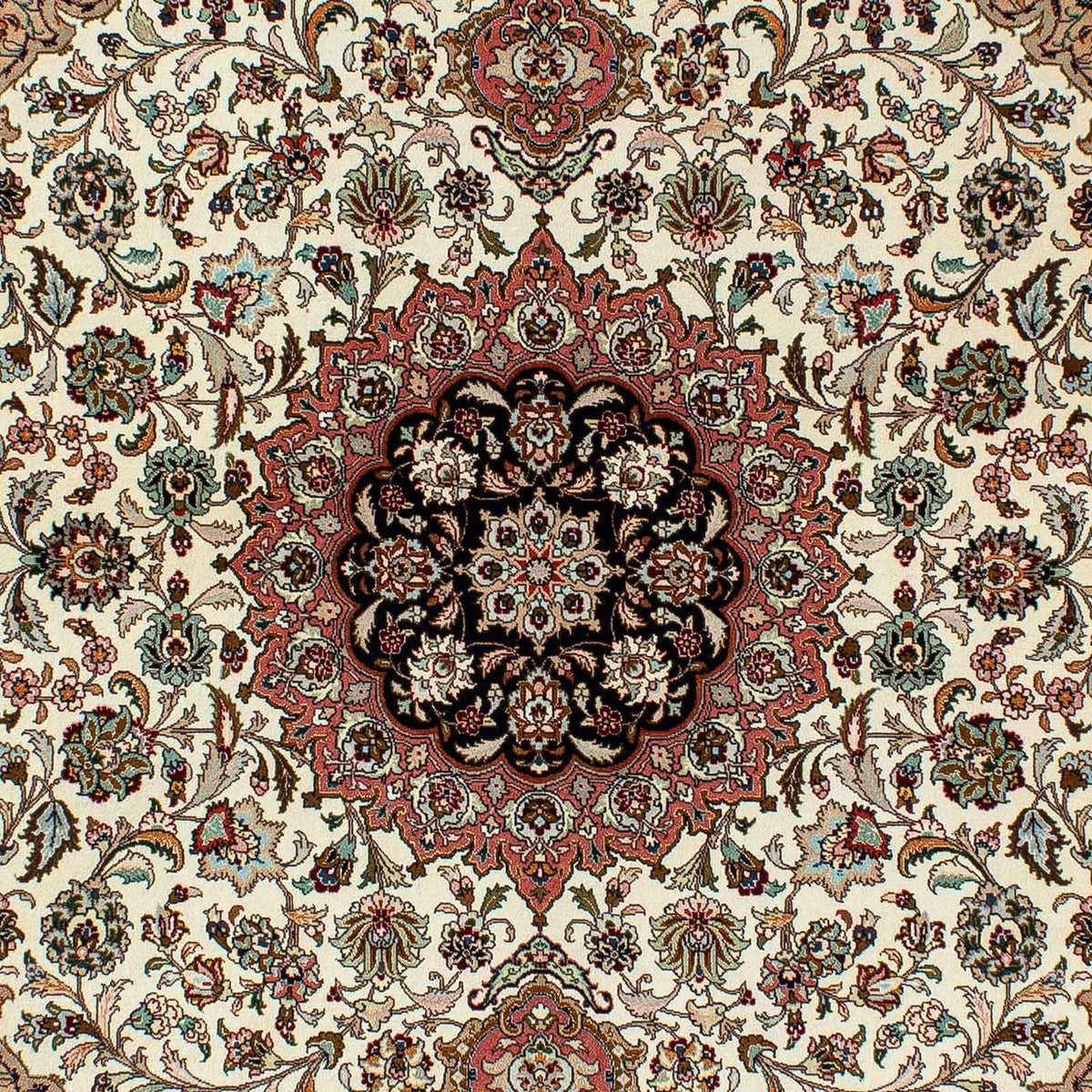 Perzisch tapijt - Tabriz - Royal - 204 x 154 cm - beige