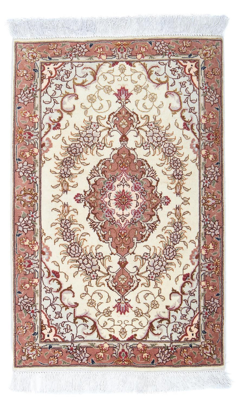 Perzisch tapijt - Tabriz - Royal - 93 x 61 cm - beige
