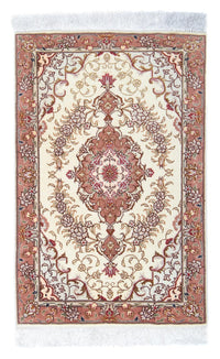 Perzisch tapijt - Tabriz - Royal - 92 x 60 cm - beige