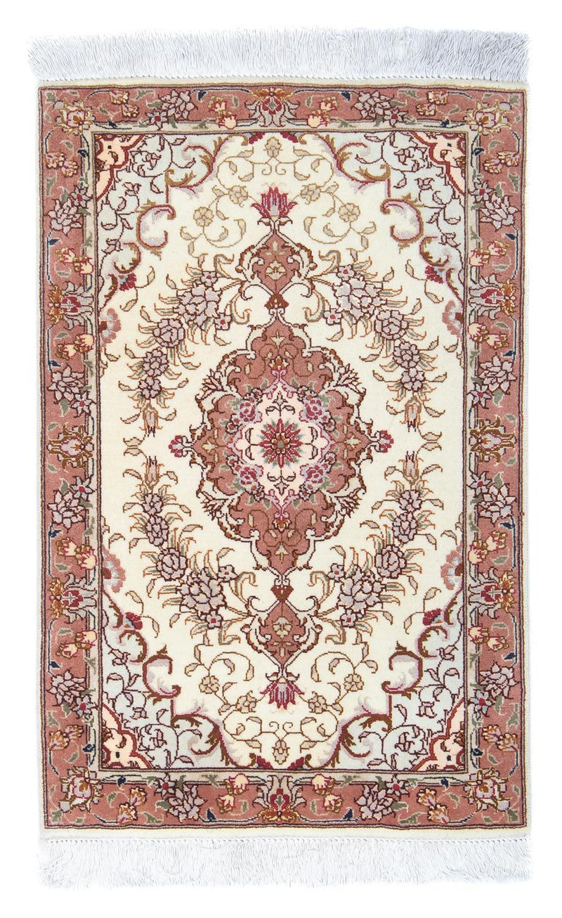 Perzisch tapijt - Tabriz - Royal - 92 x 60 cm - beige