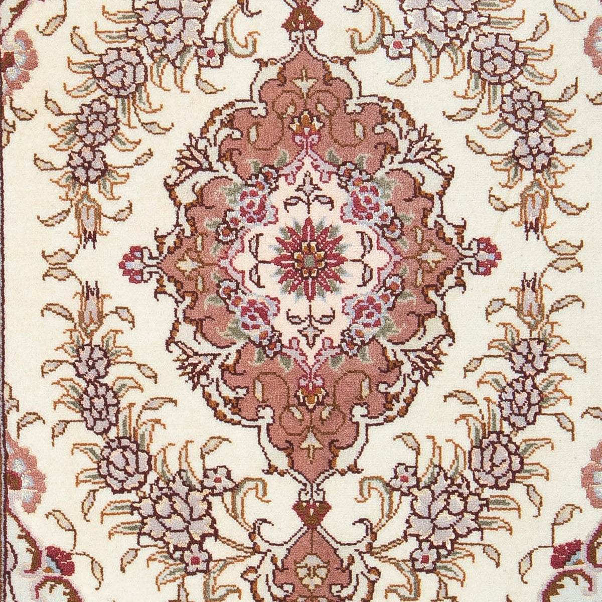 Perzisch tapijt - Tabriz - Royal - 92 x 60 cm - beige
