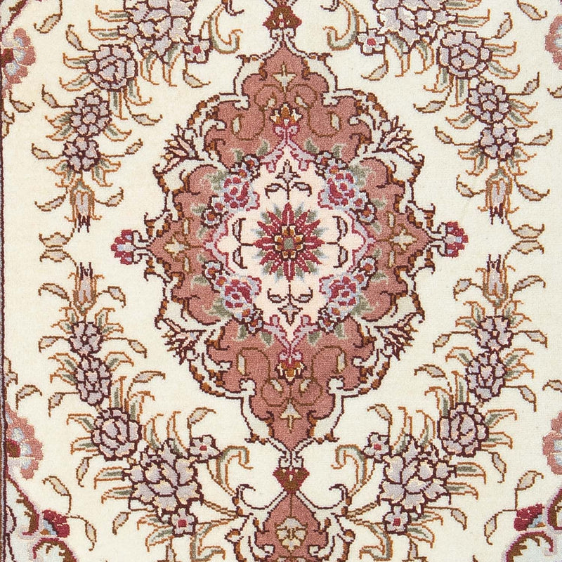 Perzisch tapijt - Tabriz - Royal - 92 x 60 cm - beige