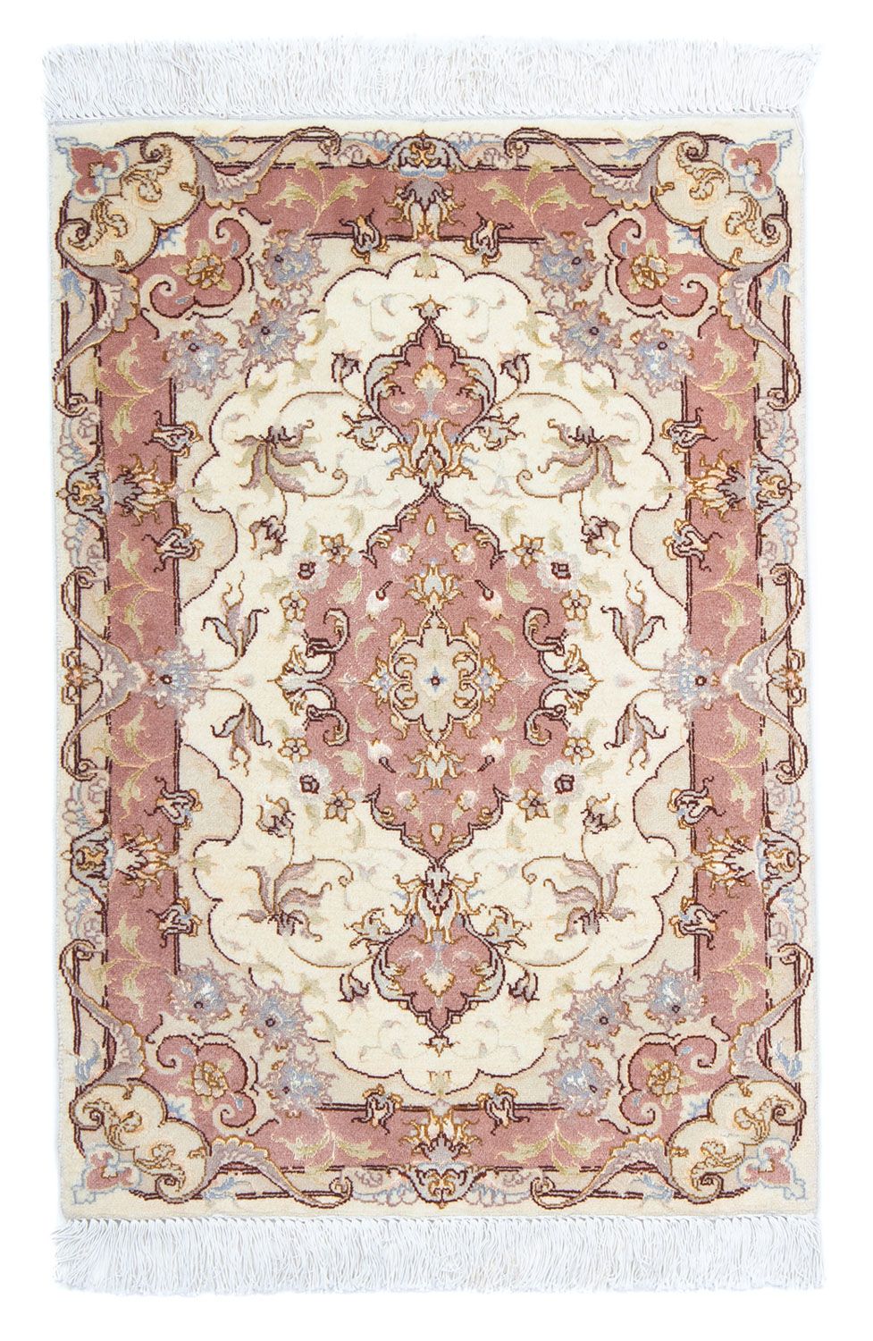 Perzisch tapijt - Tabriz - Royal - 89 x 60 cm - beige