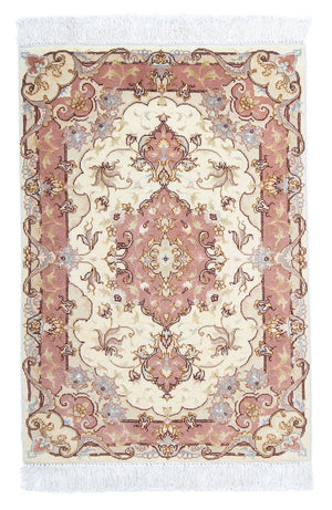 Perzisch tapijt - Tabriz - Royal - 89 x 60 cm - beige
