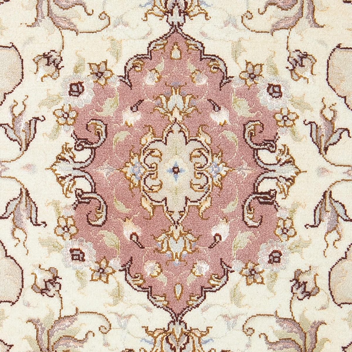 Perzisch tapijt - Tabriz - Royal - 89 x 60 cm - beige