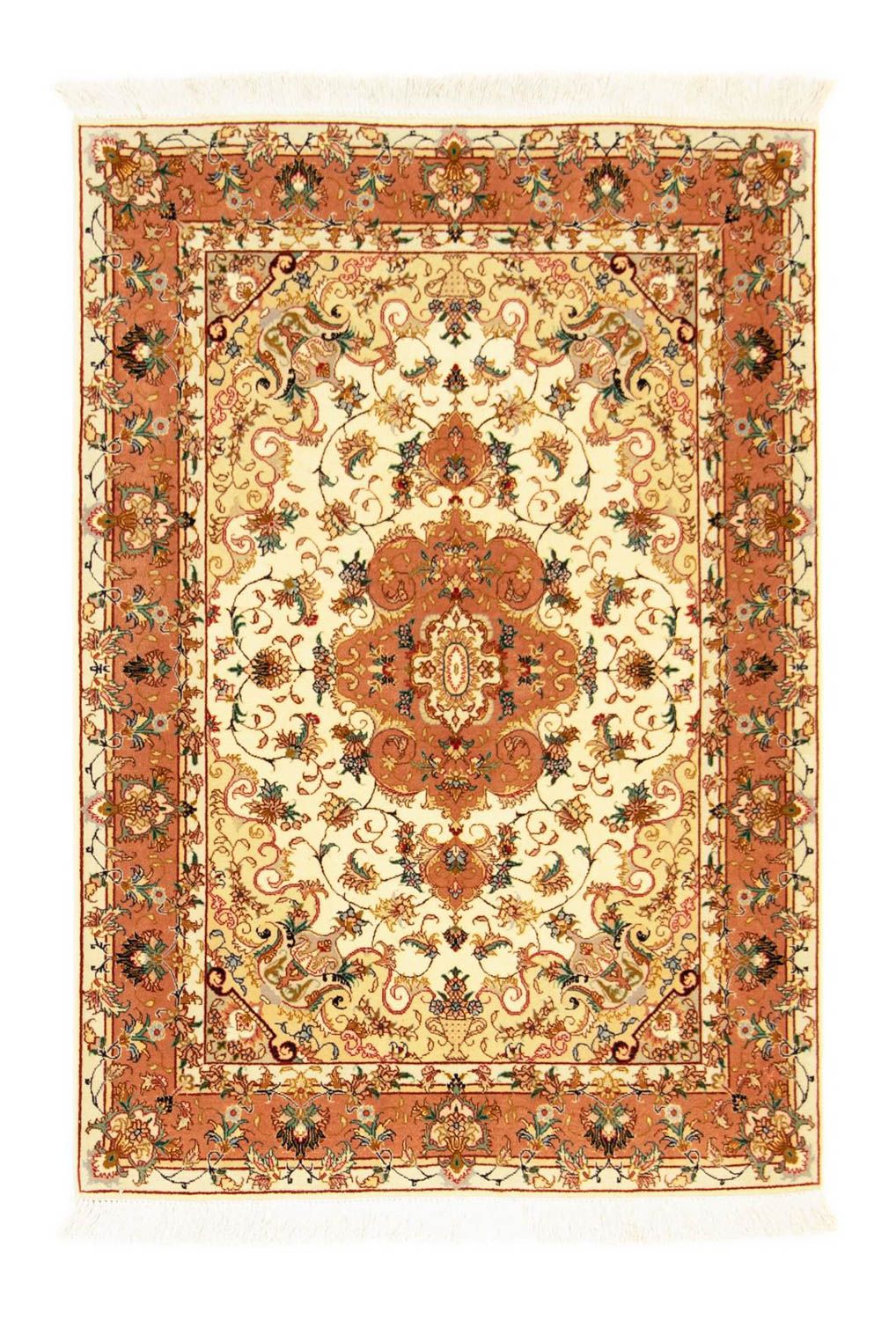 Perzisch tapijt - Tabriz - Royal - 144 x 100 cm - beige