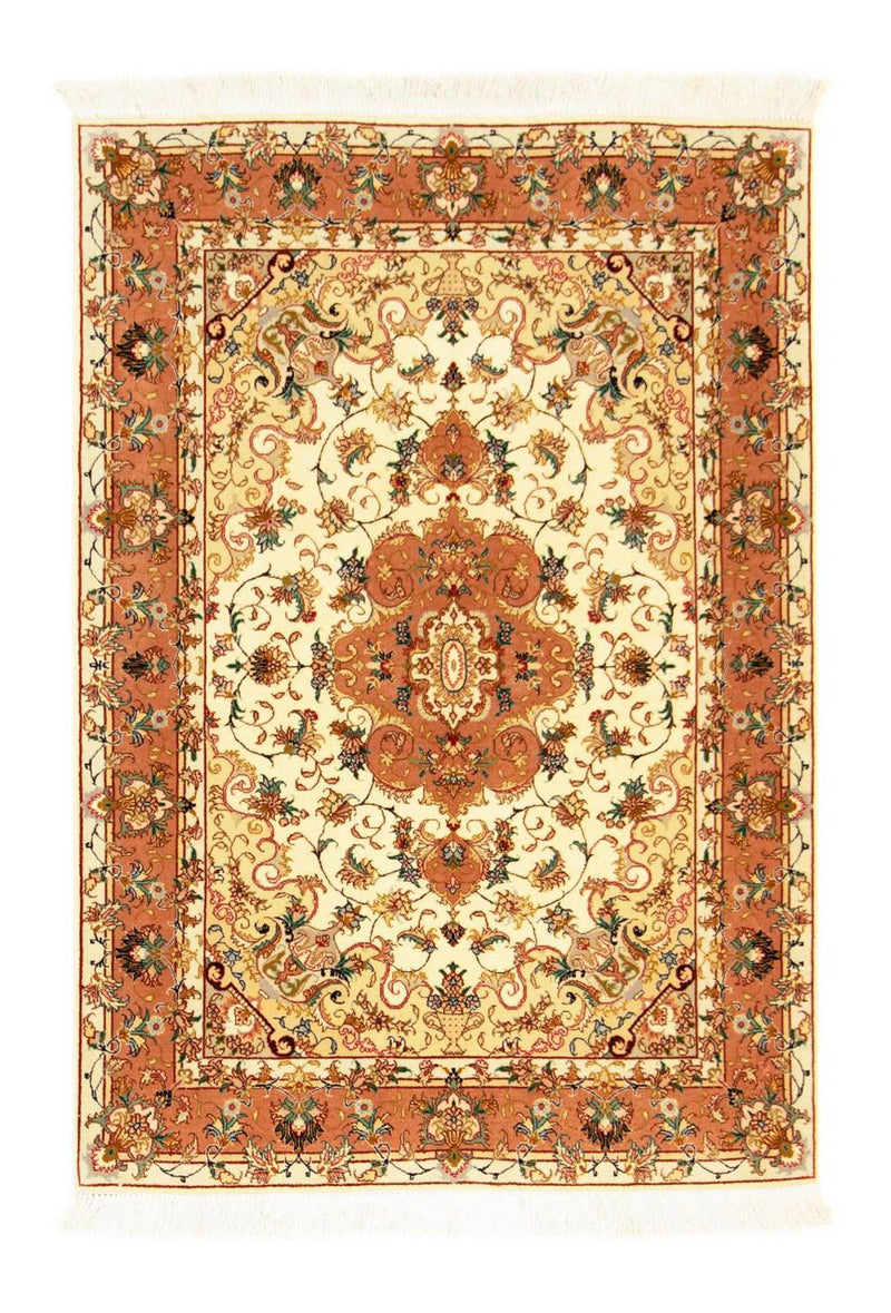 Perzisch tapijt - Tabriz - Royal - 144 x 100 cm - beige