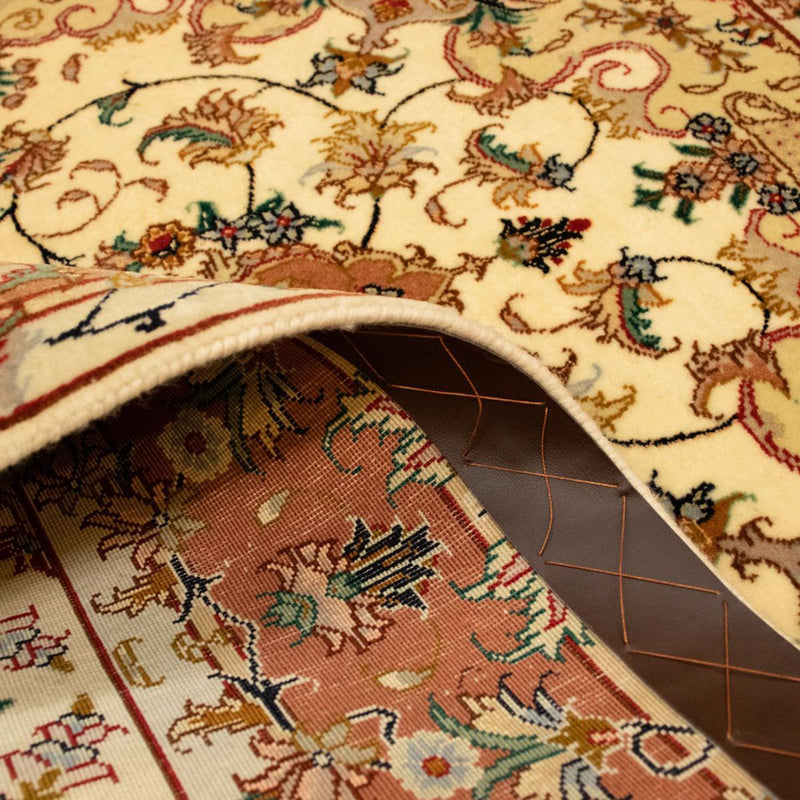 Perzisch tapijt - Tabriz - Royal - 144 x 100 cm - beige