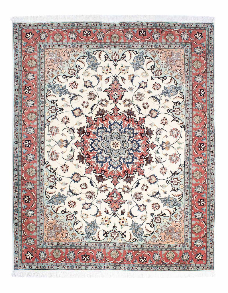 Perzisch tapijt - Tabriz - Royal - 193 x 158 cm - beige