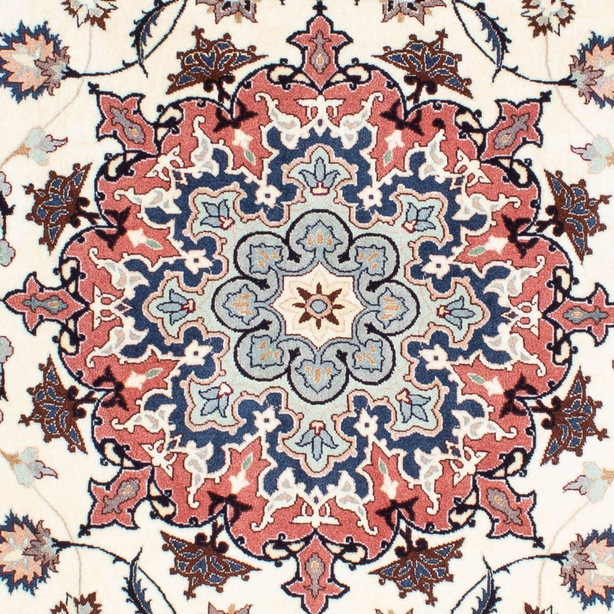 Perzisch tapijt - Tabriz - Royal - 193 x 158 cm - beige