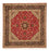 Perzisch tapijt - Tabriz - Royal vierkant  - 203 x 203 cm - rood