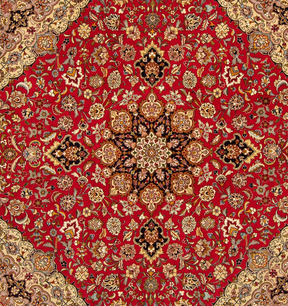Perzisch tapijt - Tabriz - Royal vierkant  - 203 x 203 cm - rood
