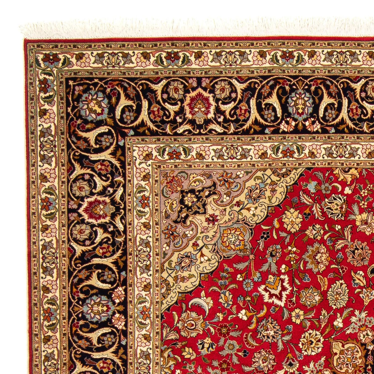 Perzisch tapijt - Tabriz - Royal vierkant  - 203 x 203 cm - rood