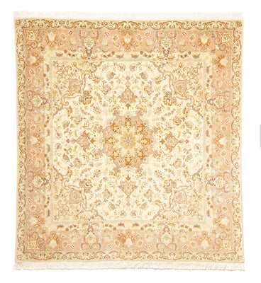 Perzisch tapijt - Tabriz - Royal vierkant  - 210 x 202 cm - beige