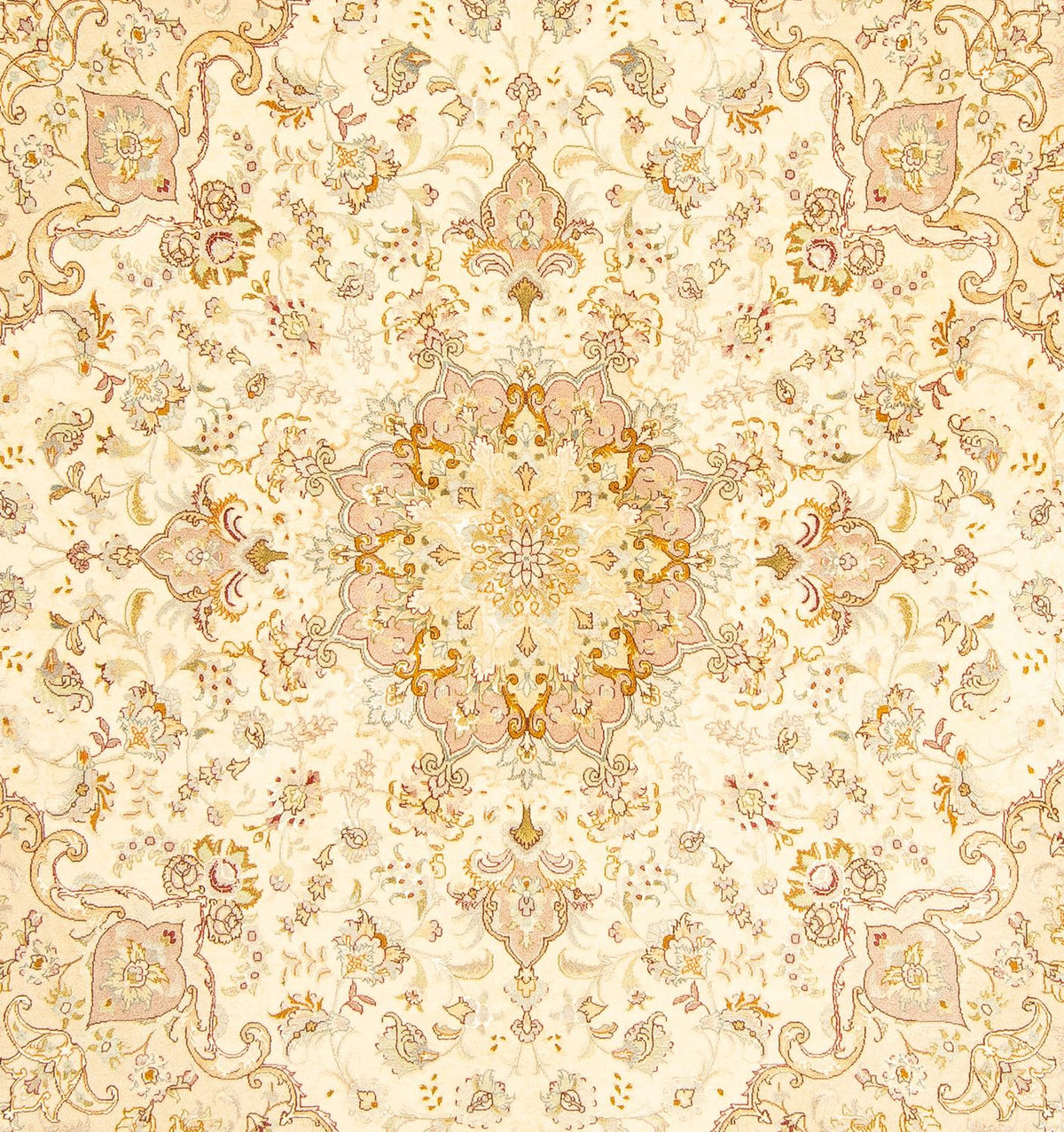 Perzisch tapijt - Tabriz - Royal vierkant  - 210 x 202 cm - beige