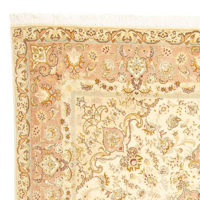 Perzisch tapijt - Tabriz - Royal vierkant  - 210 x 202 cm - beige